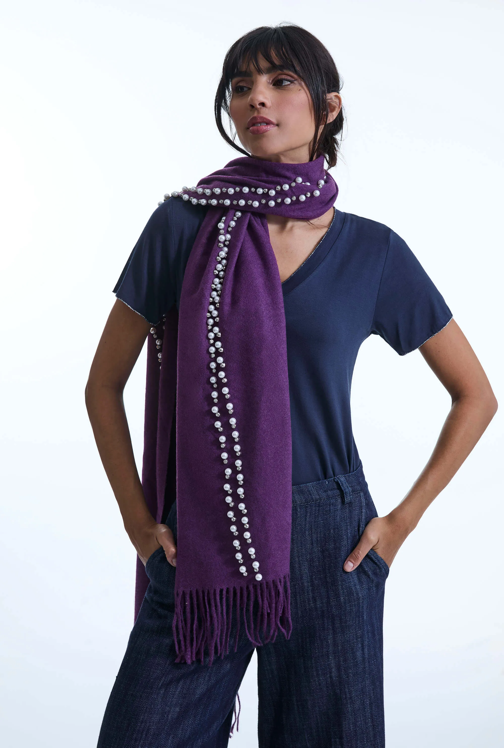Pearl Purple Scarf