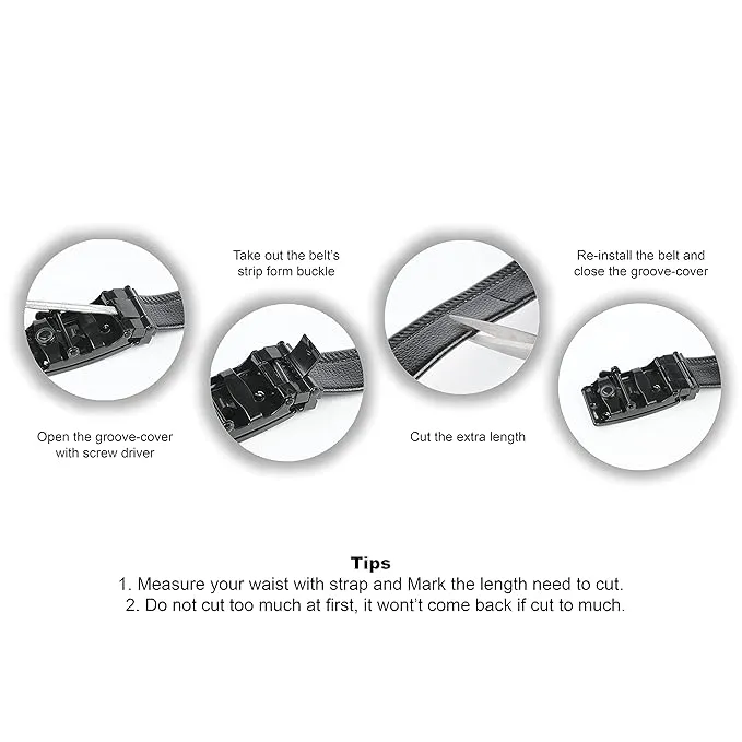 Pinacel Classic  Genuine Leather Autolock  No Hole Belt