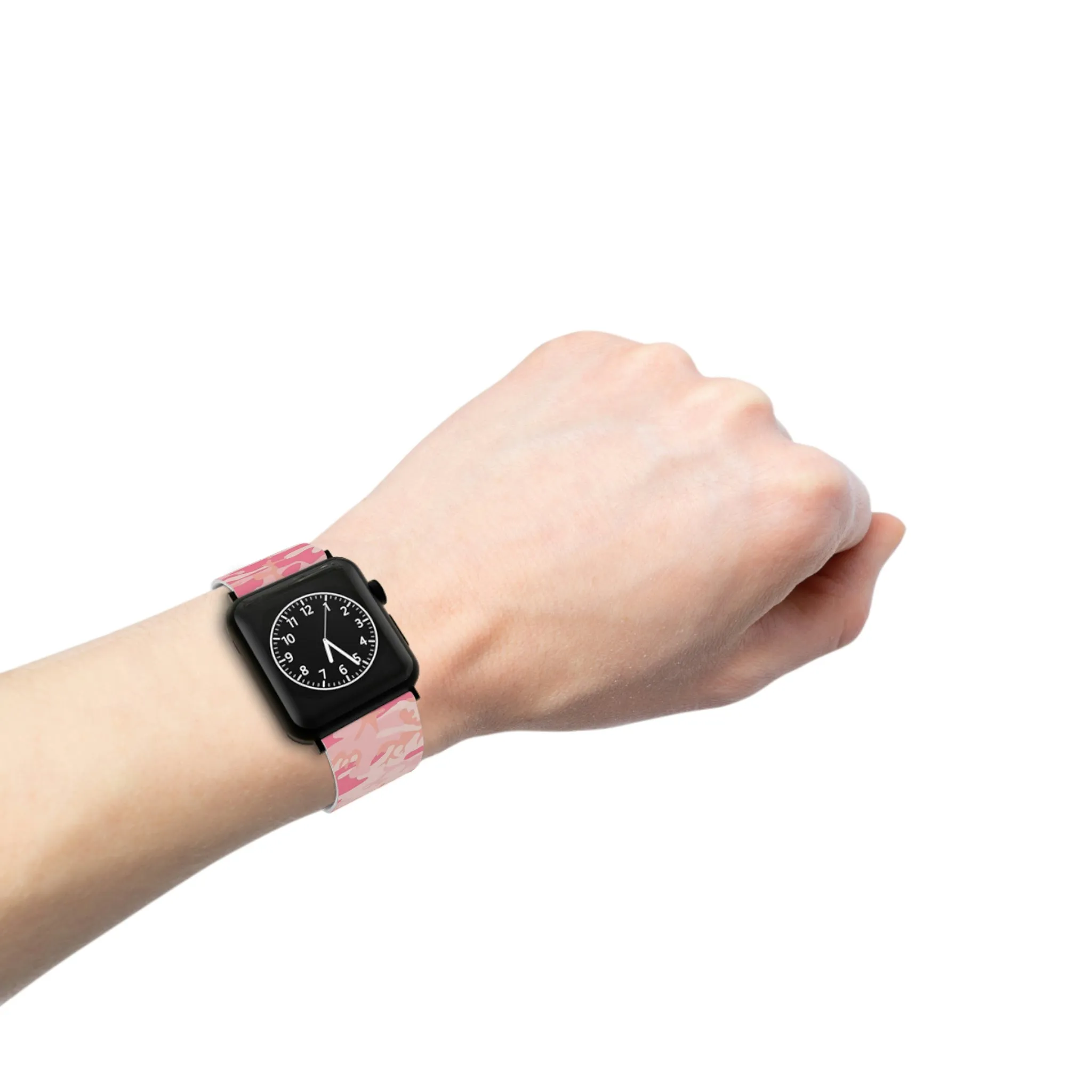 Pink Camo Thermo Elastomer Watch Band for Apple Watch