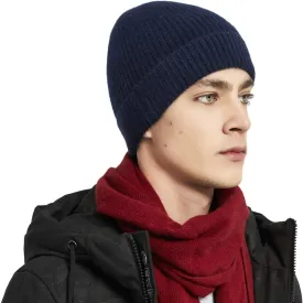 Pure 100% Cashmere Beanie for Men, Warm Soft Mens Cashmere Hat in a Gift Box