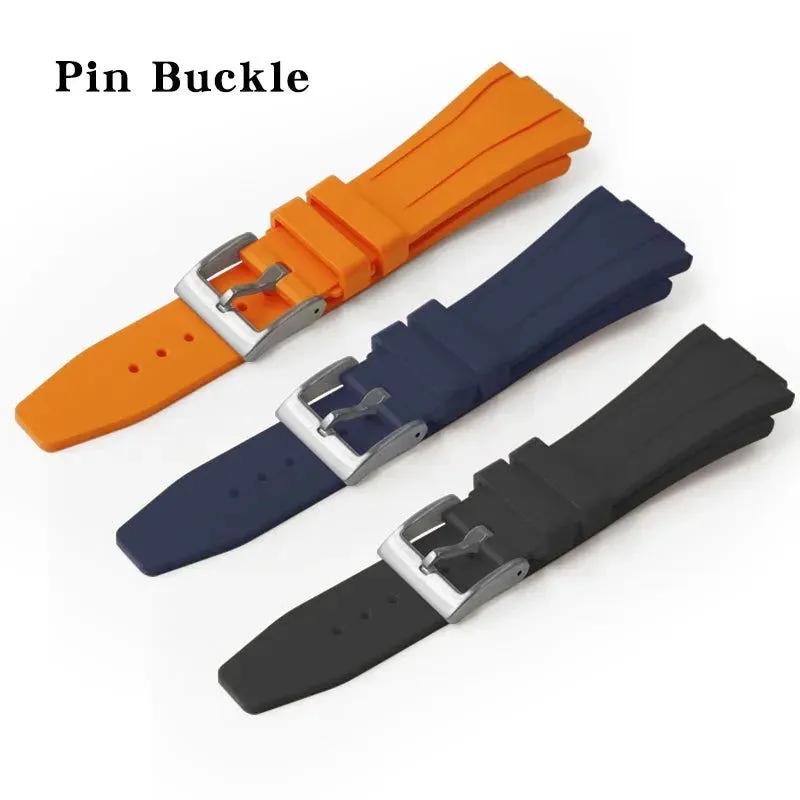 Replacement Fluorine Rubber Strap Butterfly Clasp for Casio G-Shock GA-2100 GM-2100 GA-2110 GM-5600