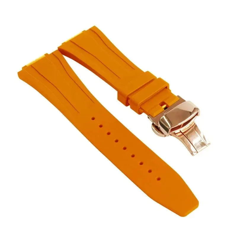 Replacement Fluorine Rubber Strap Butterfly Clasp for Casio G-Shock GA-2100 GM-2100 GA-2110 GM-5600