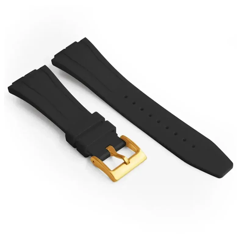Replacement Fluorine Rubber Strap Butterfly Clasp for Casio G-Shock GA-2100 GM-2100 GA-2110 GM-5600