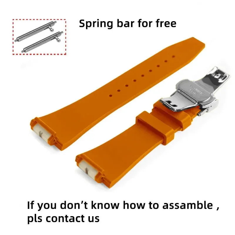 Replacement Fluorine Rubber Strap Butterfly Clasp for Casio G-Shock GA-2100 GM-2100 GA-2110 GM-5600