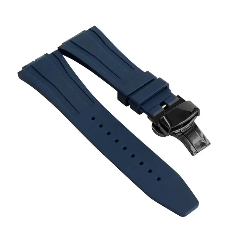 Replacement Fluorine Rubber Strap Butterfly Clasp for Casio G-Shock GA-2100 GM-2100 GA-2110 GM-5600