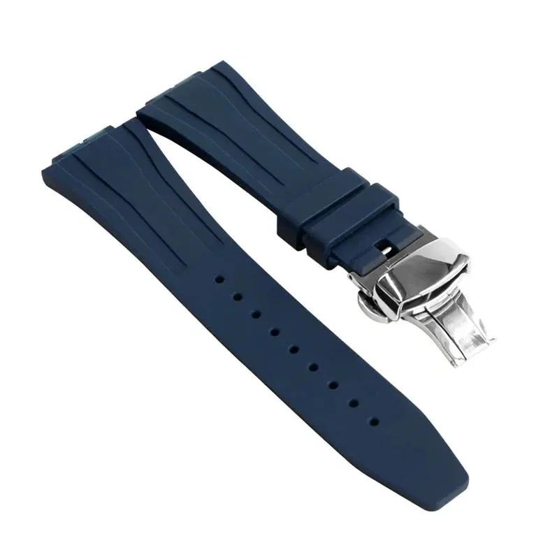 Replacement Fluorine Rubber Strap Butterfly Clasp for Casio G-Shock GA-2100 GM-2100 GA-2110 GM-5600