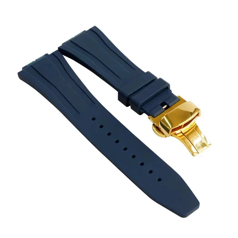Replacement Fluorine Rubber Strap Butterfly Clasp for Casio G-Shock GA-2100 GM-2100 GA-2110 GM-5600