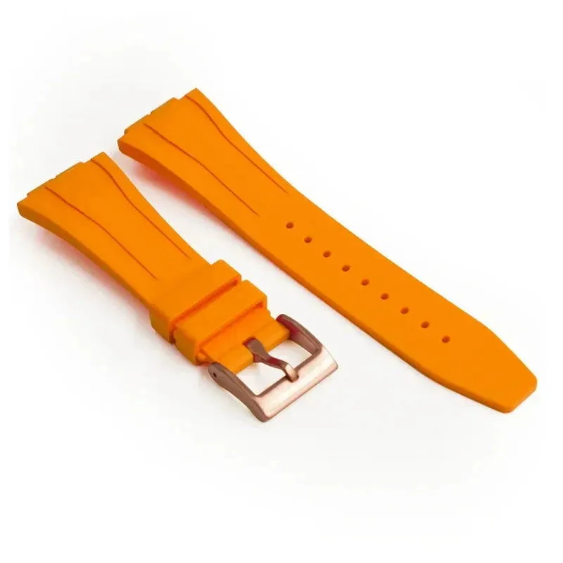 Replacement Fluorine Rubber Strap Butterfly Clasp for Casio G-Shock GA-2100 GM-2100 GA-2110 GM-5600