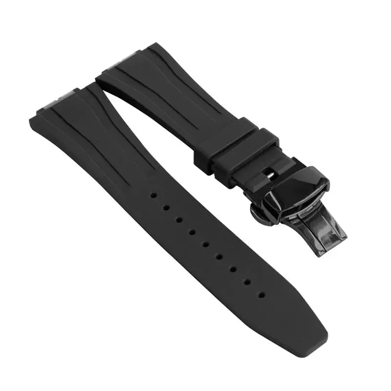 Replacement Fluorine Rubber Strap Butterfly Clasp for Casio G-Shock GA-2100 GM-2100 GA-2110 GM-5600
