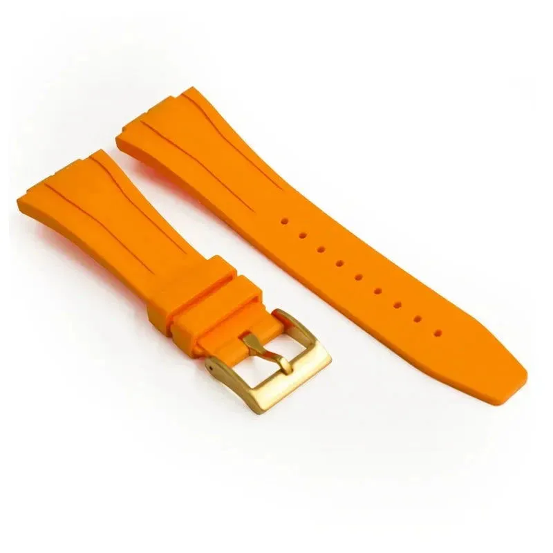 Replacement Fluorine Rubber Strap Butterfly Clasp for Casio G-Shock GA-2100 GM-2100 GA-2110 GM-5600