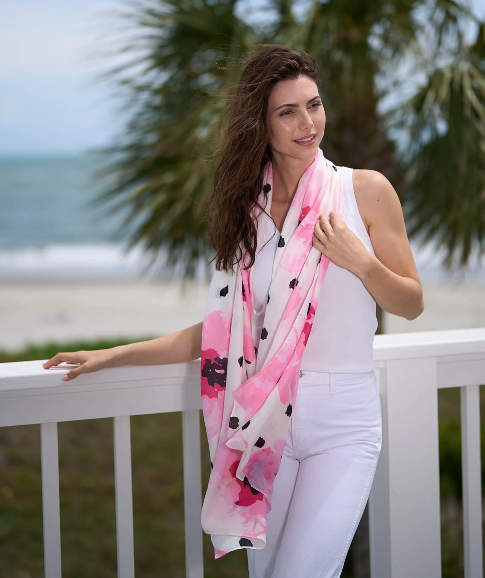 Safia Scarf - Black/White