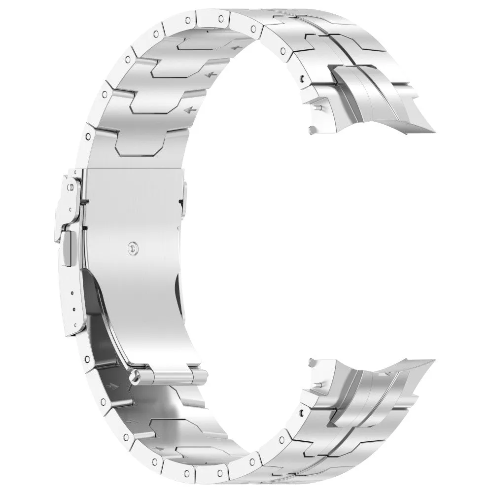 Samsung Galaxy Watch 4 Classic (46mm) stainless steel bracelet with butterfly clasp - silver