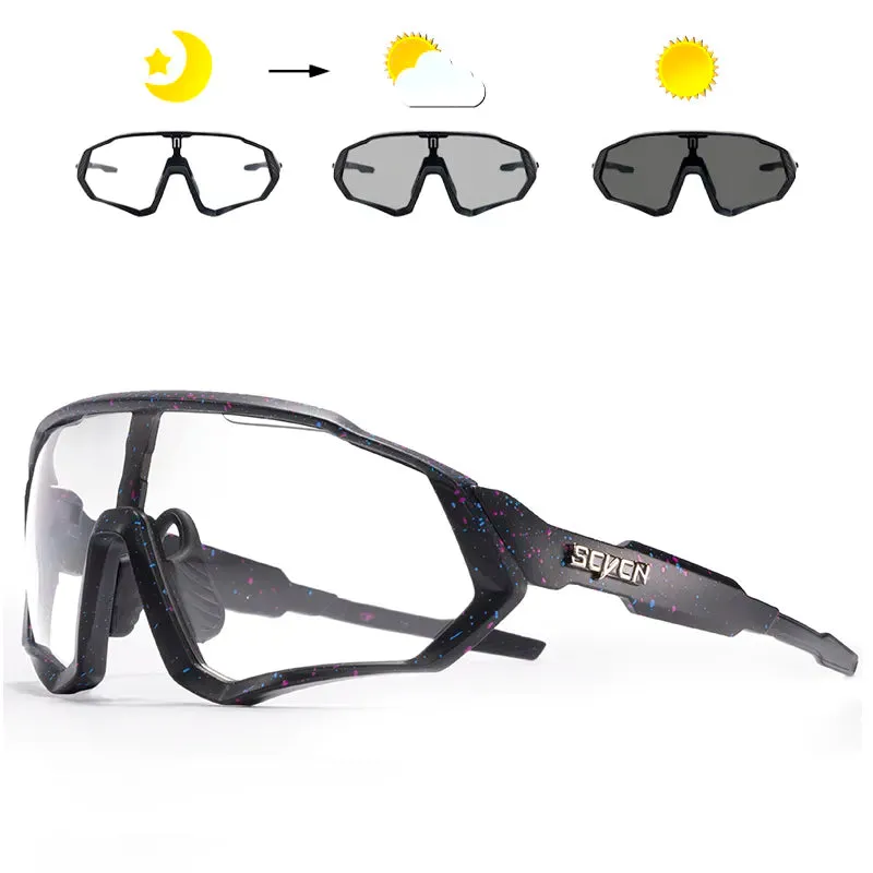 SCVCN Men Women Cycling Glasses Photochromic Bicycle Outdoor Sports Glasses MTB Road Bike Sunglasses UV400 Hiking Glasses
