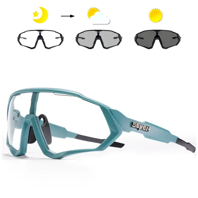 SCVCN Men Women Cycling Glasses Photochromic Bicycle Outdoor Sports Glasses MTB Road Bike Sunglasses UV400 Hiking Glasses