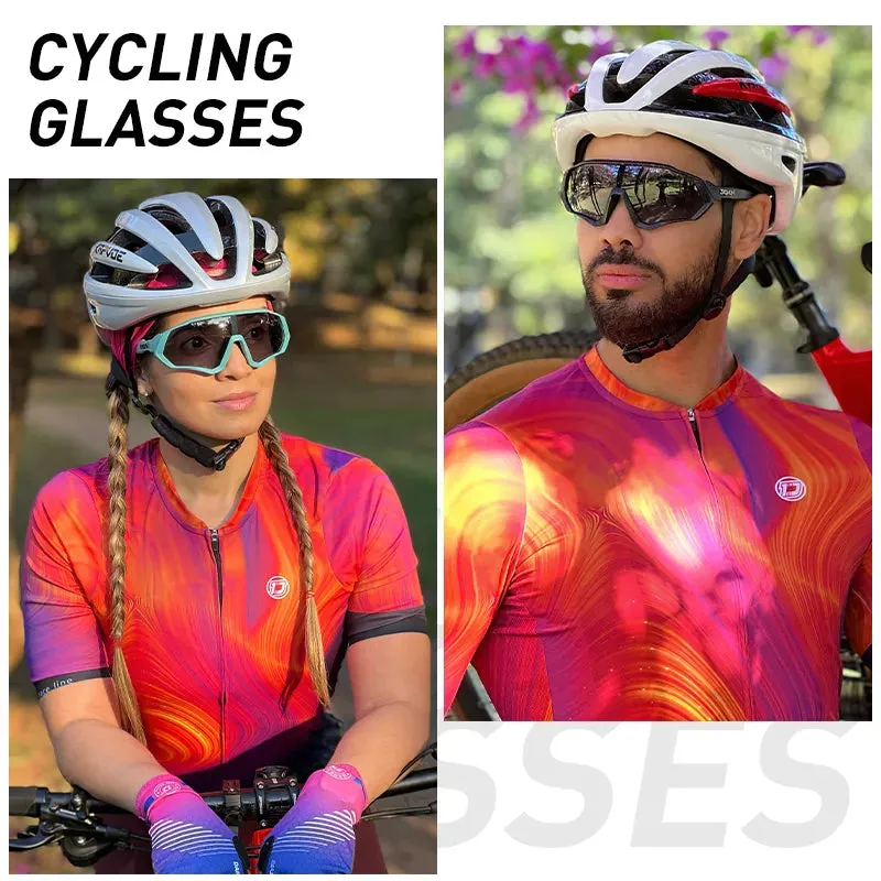 SCVCN Men Women Cycling Glasses Photochromic Bicycle Outdoor Sports Glasses MTB Road Bike Sunglasses UV400 Hiking Glasses