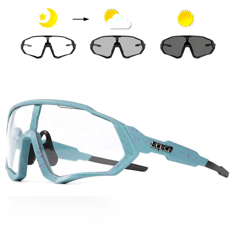 SCVCN Men Women Cycling Glasses Photochromic Bicycle Outdoor Sports Glasses MTB Road Bike Sunglasses UV400 Hiking Glasses