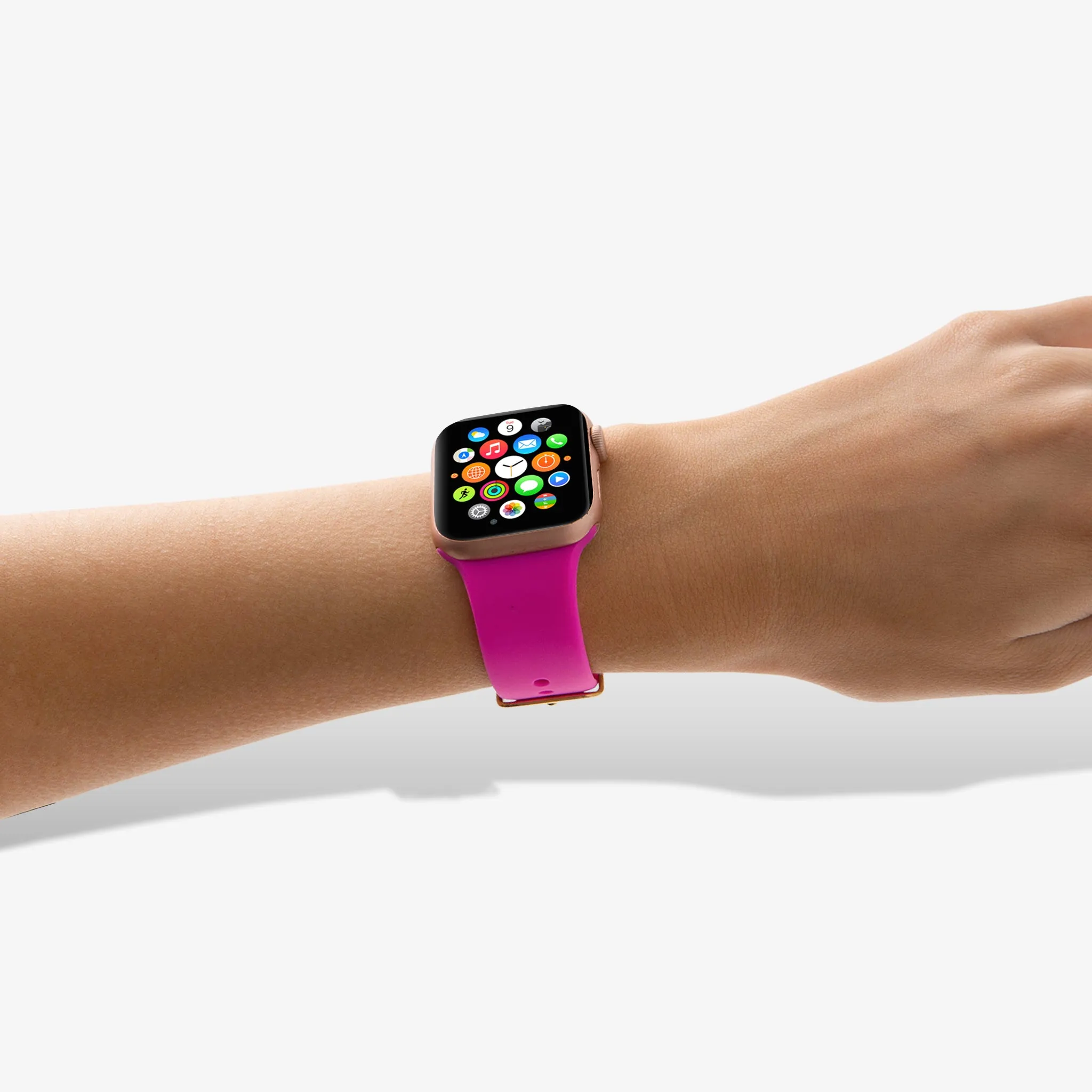 Silicone Apple Watch Band - Neon Pink