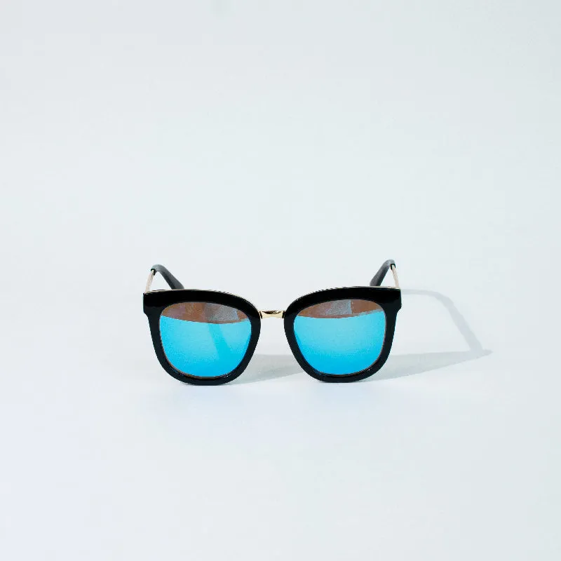 Slay It Aqua Tones Mirror Sunglass