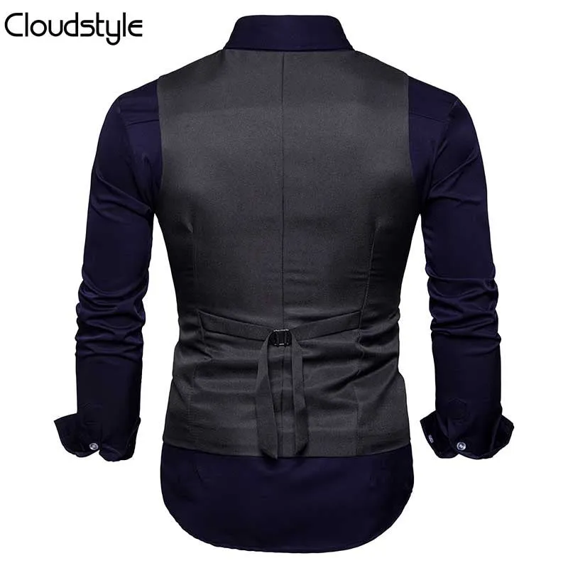 Slim Fit Durable Casual Vest Black