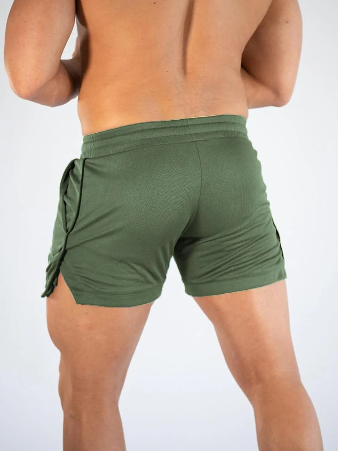 Surenow Mens Running Gym Shorts 3 Inch Breathable Lightweight Athletic Sport Shorts Training Workout Shorts with Pockets