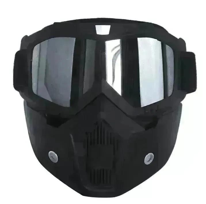 Tactical goggles for motorcycle helmet