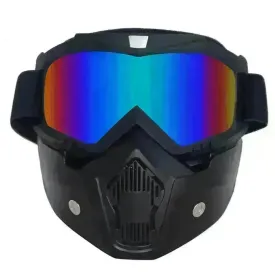 Tactical goggles for motorcycle helmet
