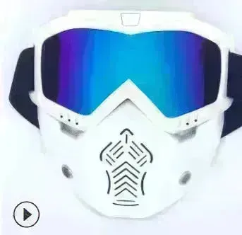 Tactical goggles for motorcycle helmet