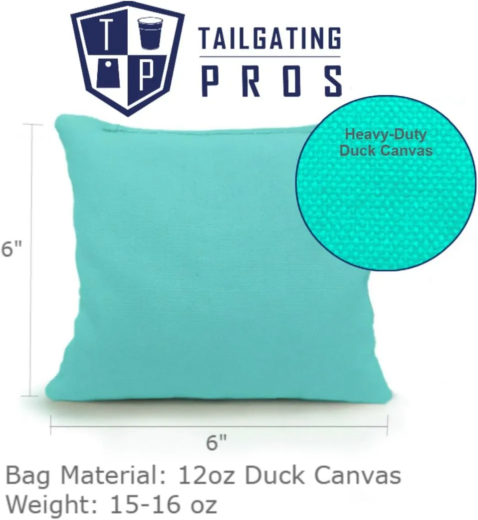 Tailgating Pros Regulation Flag Cornhole Board Sets Includes 8 Bean Bags and Carrying Totes 4'x2' Flag Toss Game Several Corn Hole Board Designs to Choose from!