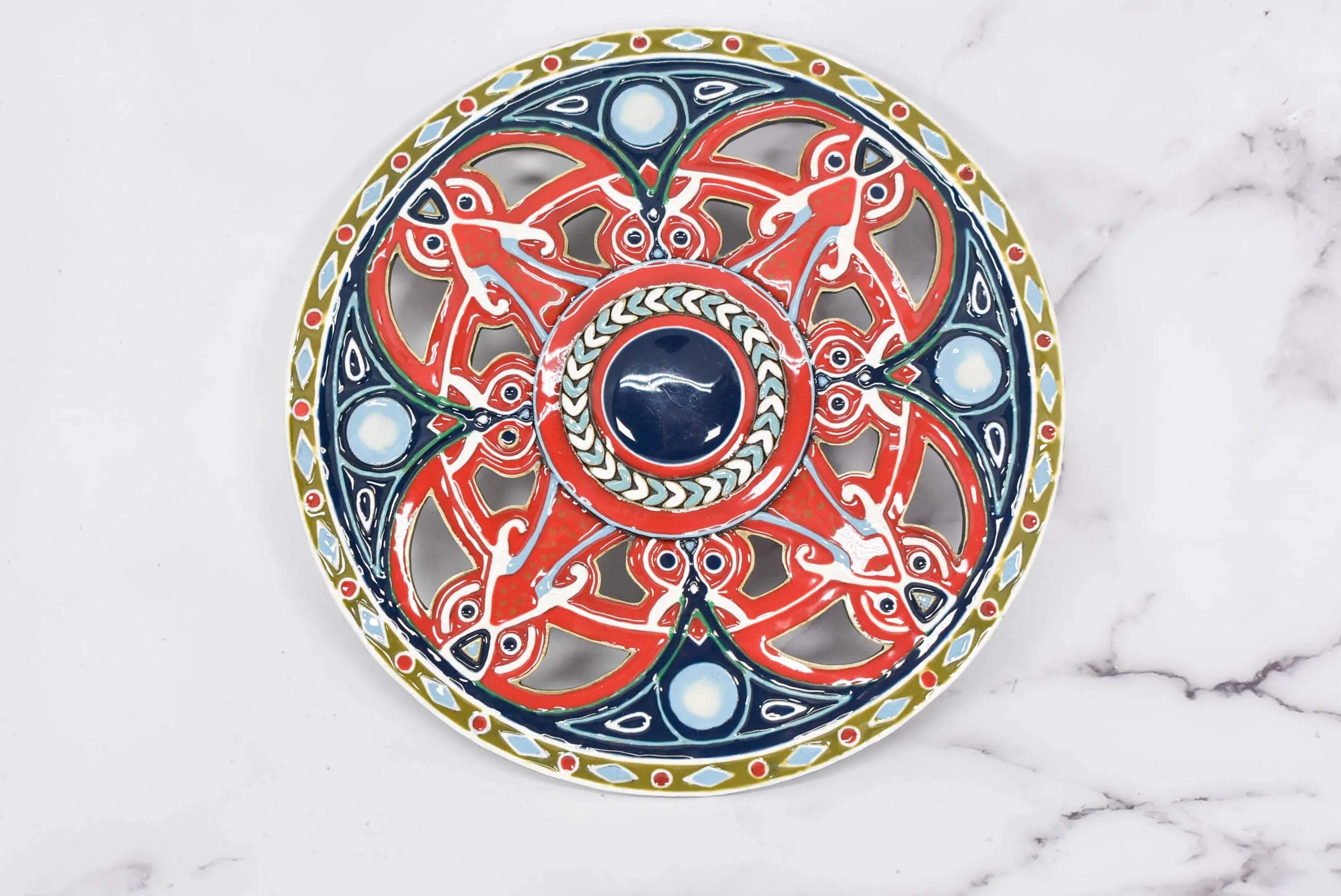 Unique Colorful Designed Buckle 5 3/8" - 1 Piece