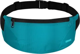 USHAKE Running Belt,Men or Women Ultra Light Bounce Free Waist Pouch Bag Fitness Workout Belt Sport Waist Pack Exercise Waist Bag for iPhone Samsung LG in Running Gym Marathon (MINT BLUE)