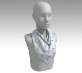 Watercolor Planes - Silk Scarf