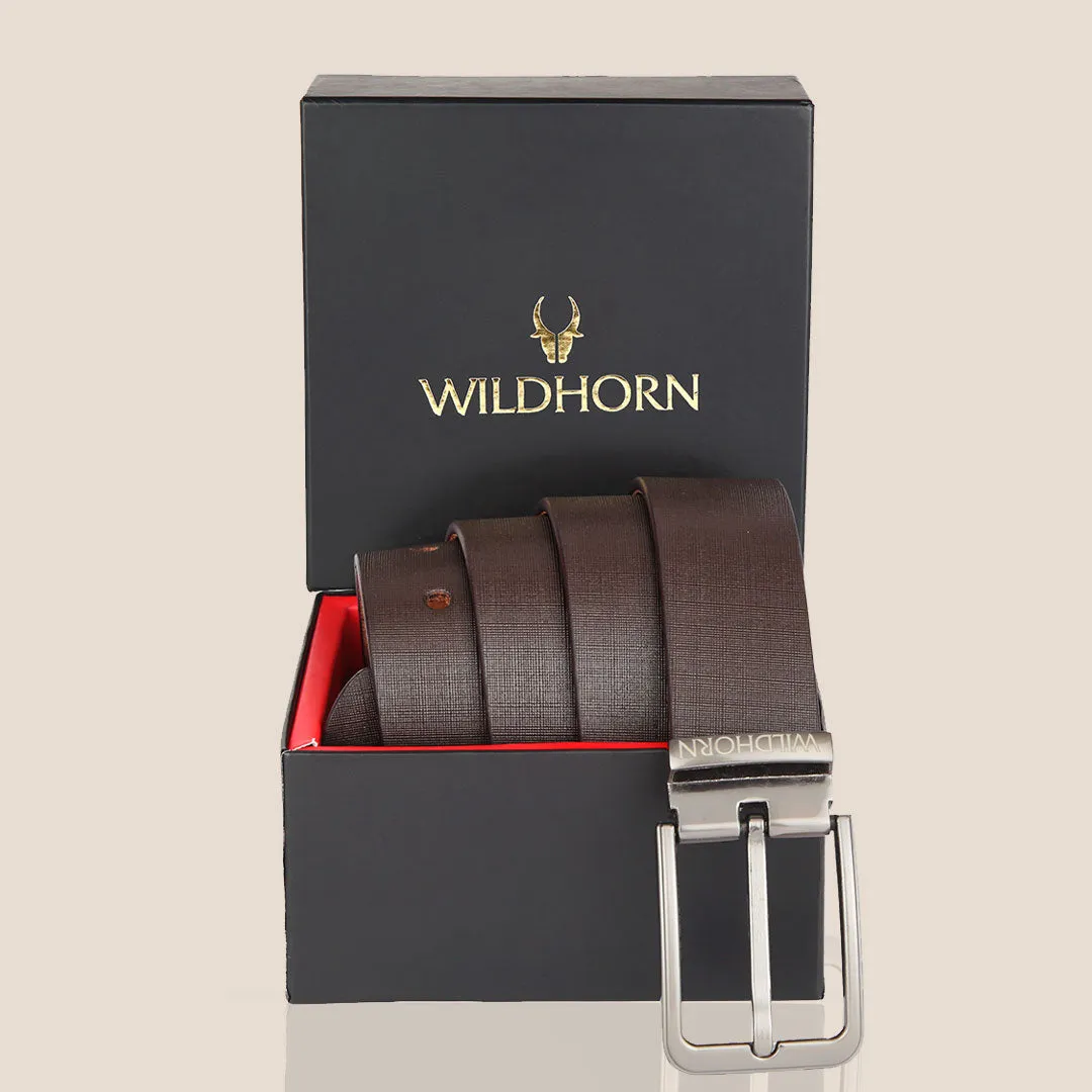 WILDHORN Formal Leather Belt for Men