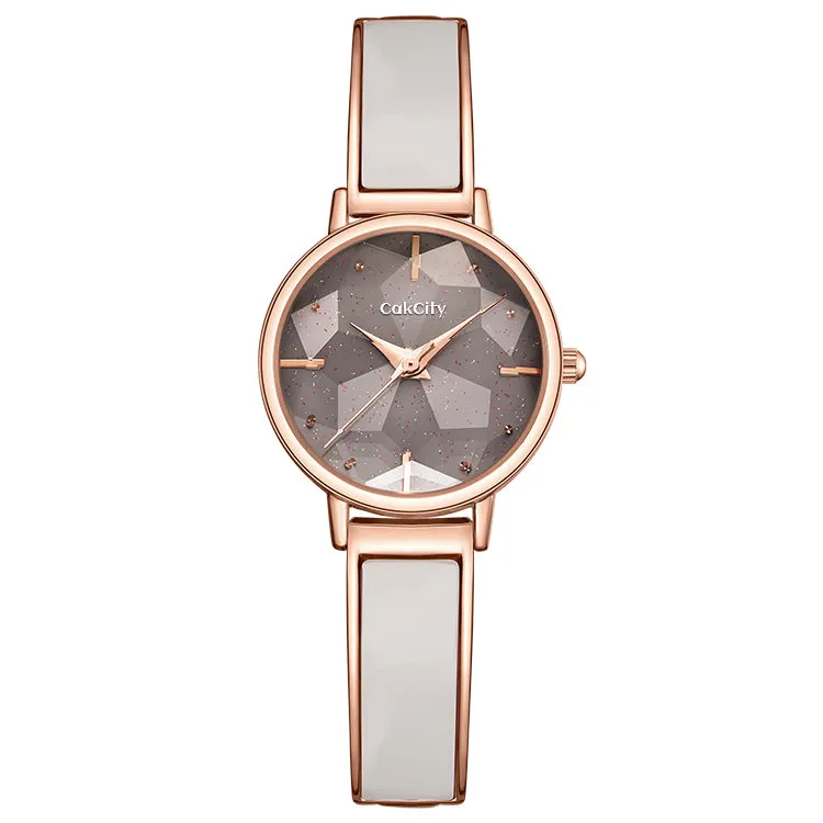Women Fashion Diamond Watch with Classy Bracelet