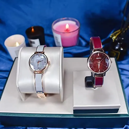 Women Fashion Diamond Watch with Classy Bracelet