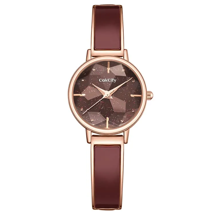 Women Fashion Diamond Watch with Classy Bracelet