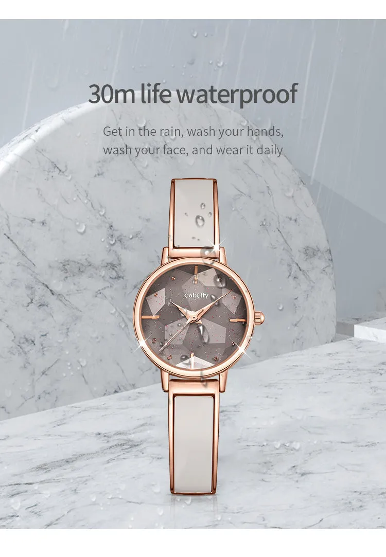 Women Fashion Diamond Watch with Classy Bracelet